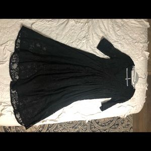 Black free people midi dress